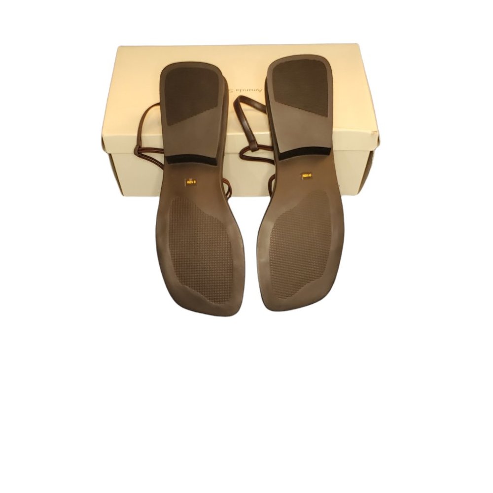 New Amanda Smith Gyro Brown Elastic Slip On Shoes SZ 8.5 M - Picture 7 of 12